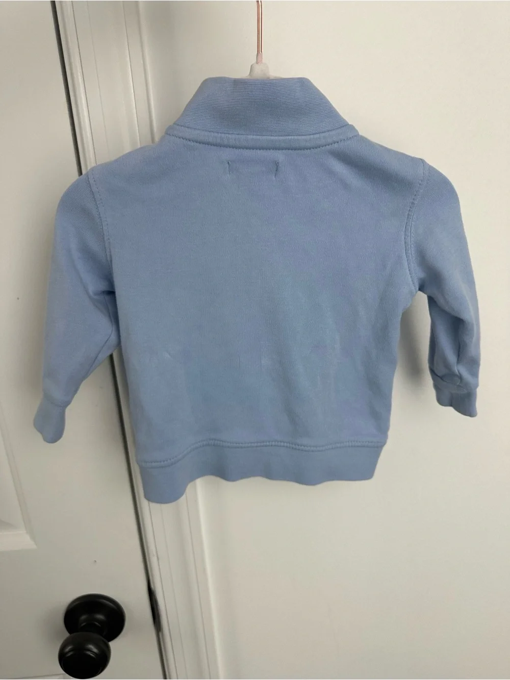Ralph Lauren Baby Blue Half-Zip Polo Sweatshirt 6m